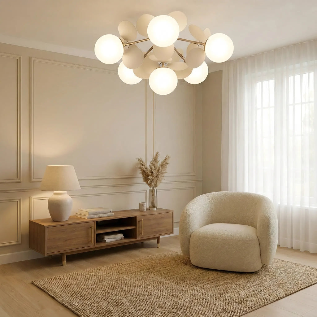 Lampada da soffitto in acrilico Bubble-Pastel Elegante