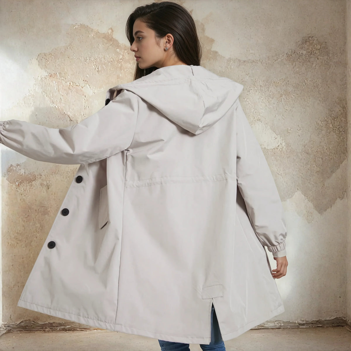 Impermeabile Trenchcoat per Donne – Giacca alla Moda per Ogni Tipo di Clima