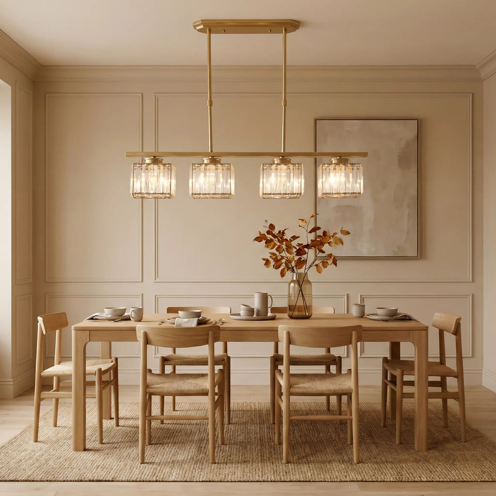 Lampadario in Vetro Multi-Testa Nordico