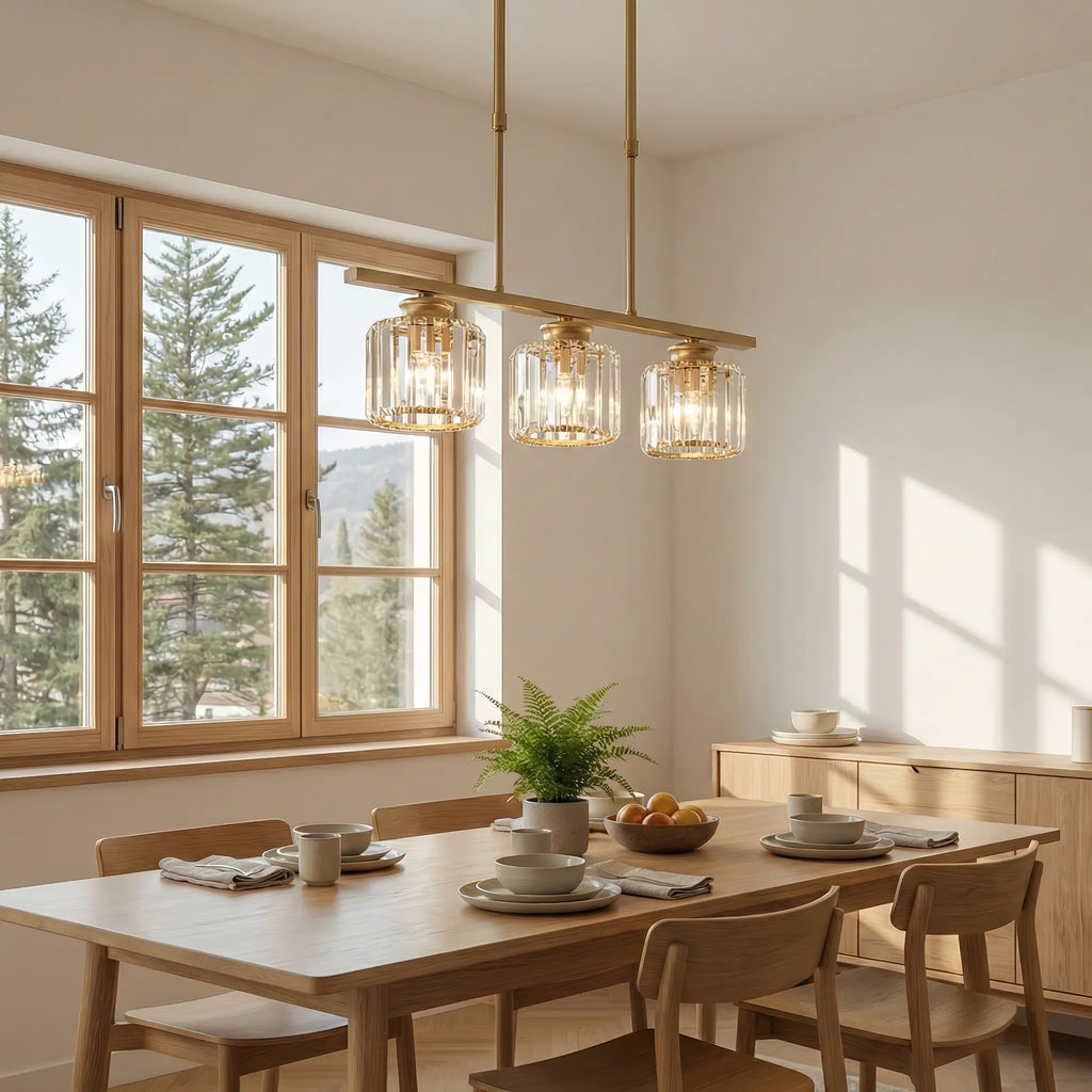 Lampadario in Vetro Multi-Testa Nordico