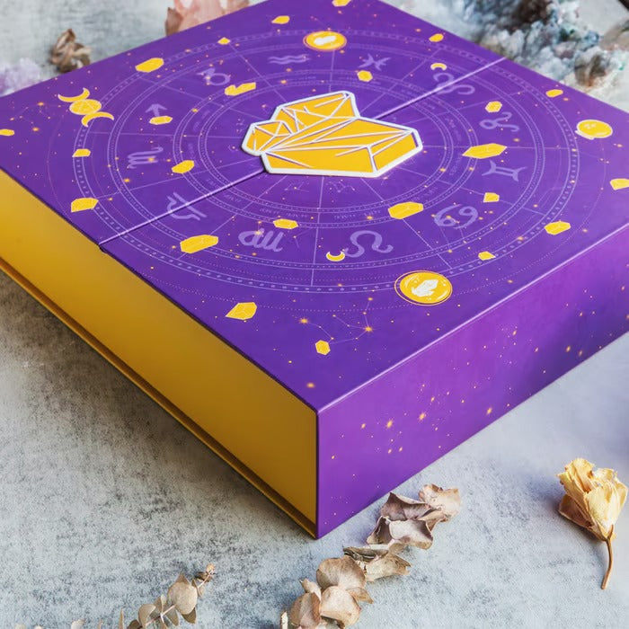 Calendario dell'Avvento di Cristalli di Halloween 31 Giorni – Collezione di Pietre Naturali