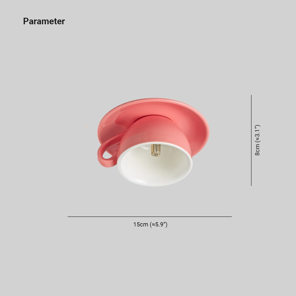Aria Moderno Tazze da Caffè in Ceramica Illuminazione da Soffitto