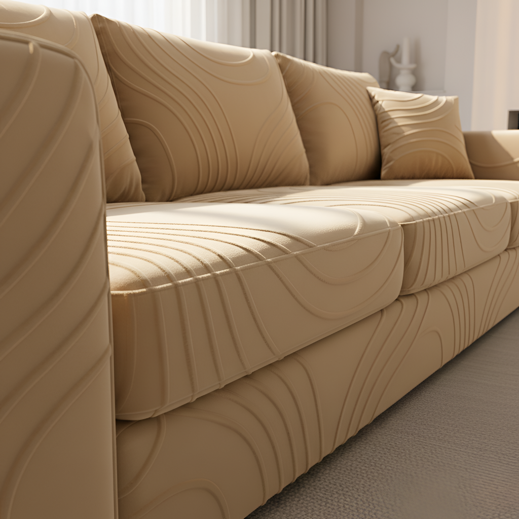Copertura Elegante per Divano Stile Interno Raffinato
