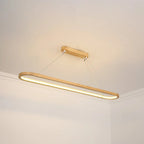 Lampada a sospensione ovale in legno contemporanea Veon