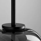 Lampada a Sospensione Minimalista di Giugno in Vetro Grigio Fumo