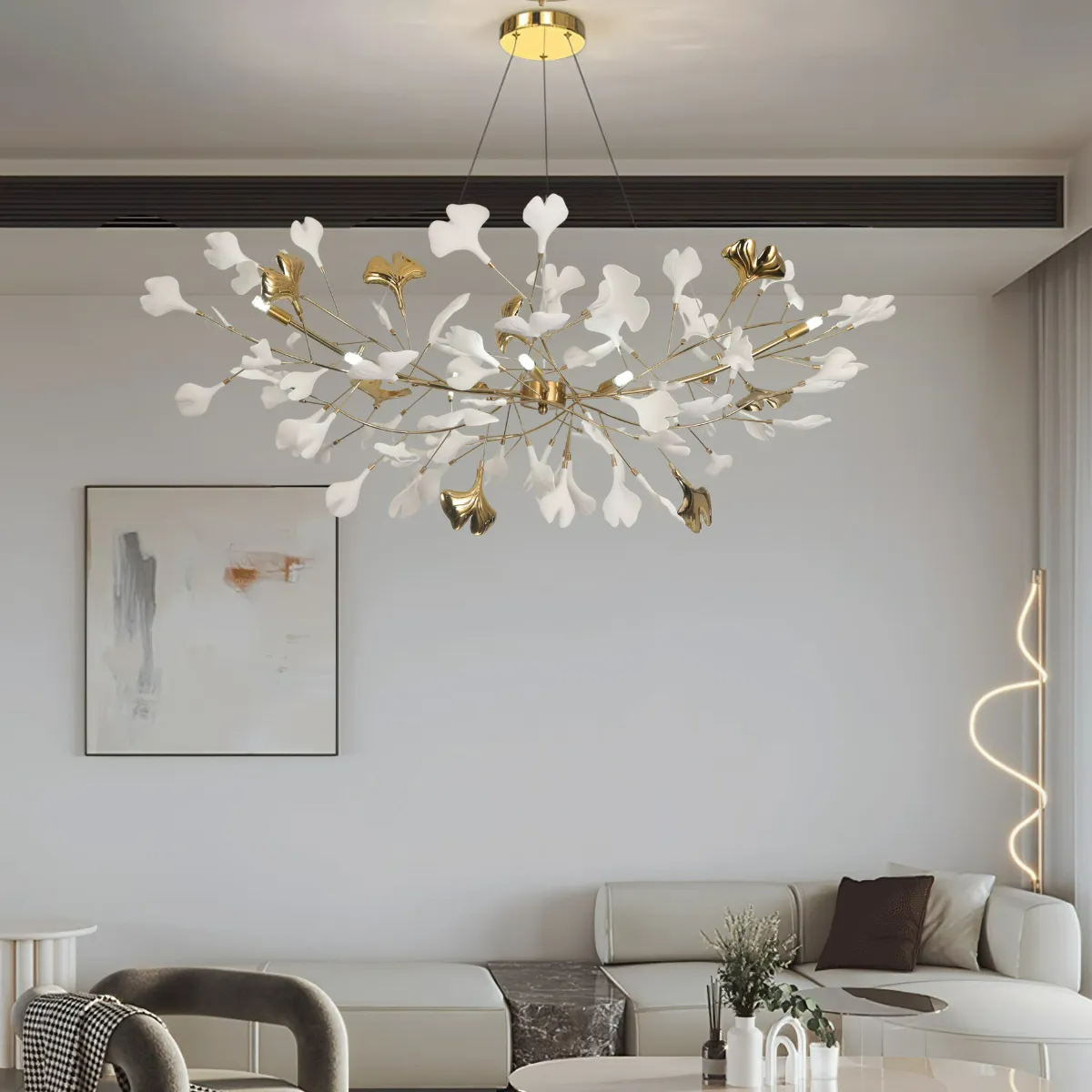Metr Lampadario di Lusso in Ceramica per Soggiorno a forma di U