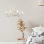 Lampadario in Resina con Corna di Cervo Retro Epoch per Soggiorno