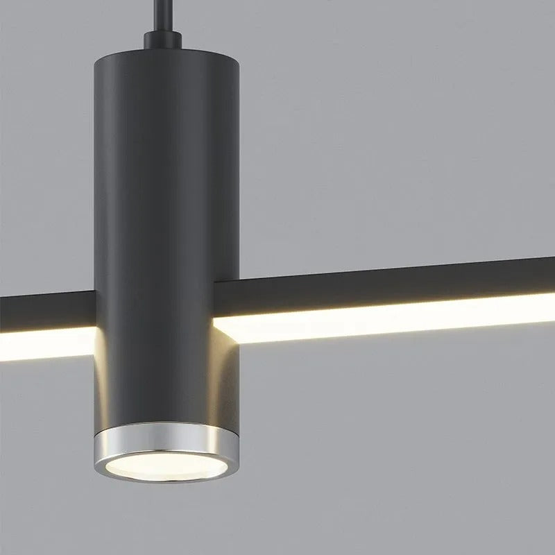 Lampada a Sospensione Lineare Moderna Arisha per Sala da Pranzo