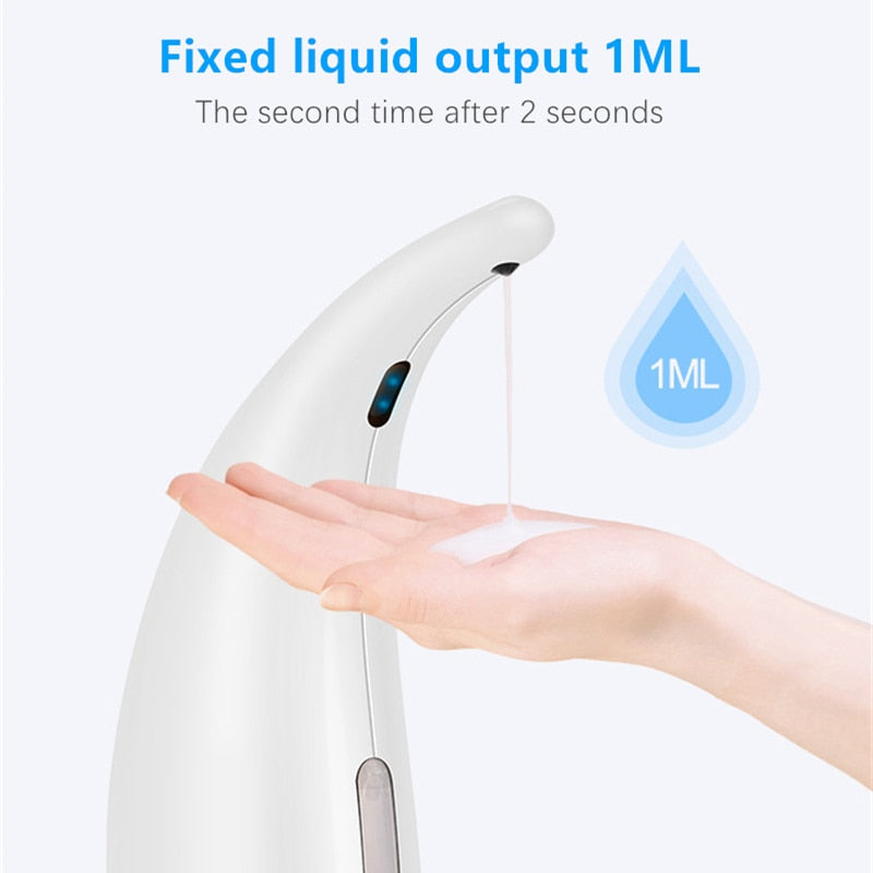 Dispenser di Sapone Liquido Schiumoso Senza Contatto con Sensore Smart a Infrarossi per Cucina