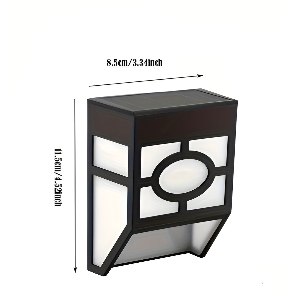 Lampada da parete solare a LED – Risparmio energetico e resistente alle intemperie | Set da 2 per esterni