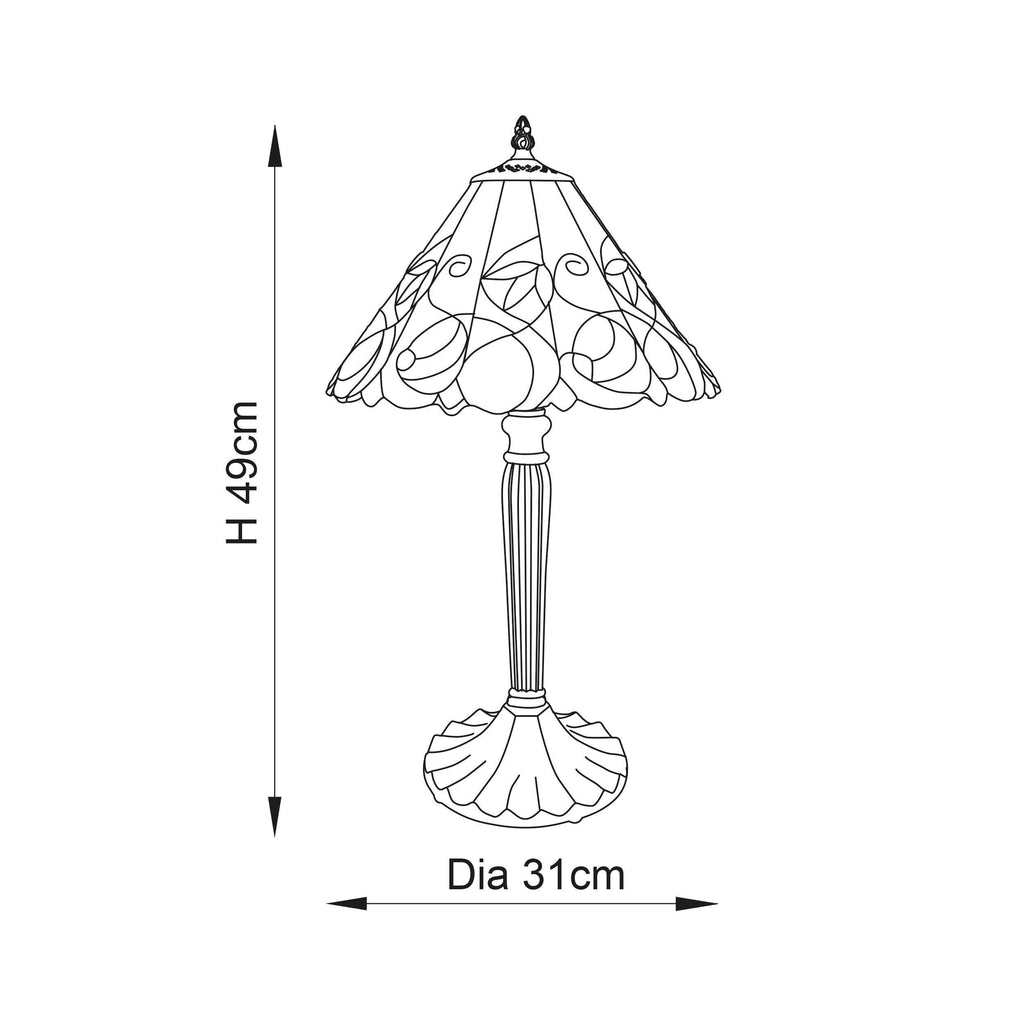 Lampada Tiffany Piccola Jamelia di Interiors 1900