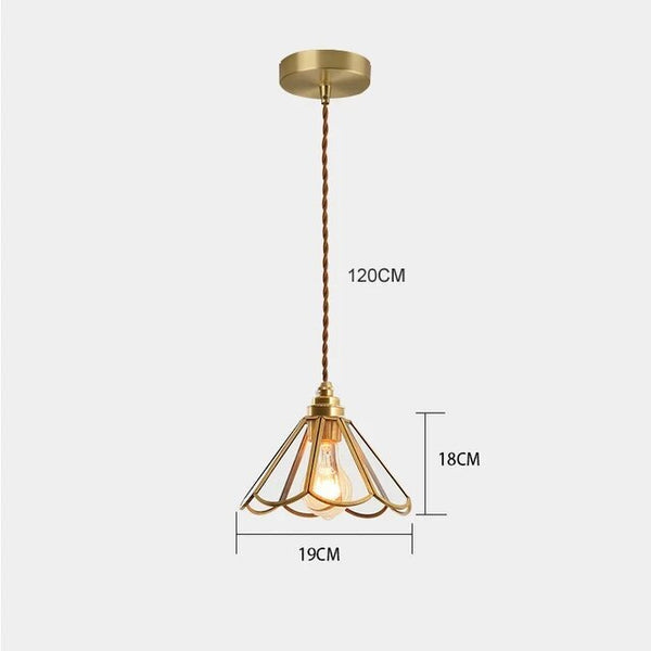 Lampada a Sospensione in Vetro Colorato Classica