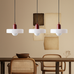 Lampada a sospensione Bauhaus a tre vetri