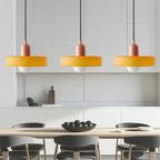 Lampada a sospensione Bauhaus a tre vetri