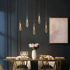 Lampadario a goccia di cristallo – Elegante e moderno | Per soggiorno, sala da pranzo o camera da letto