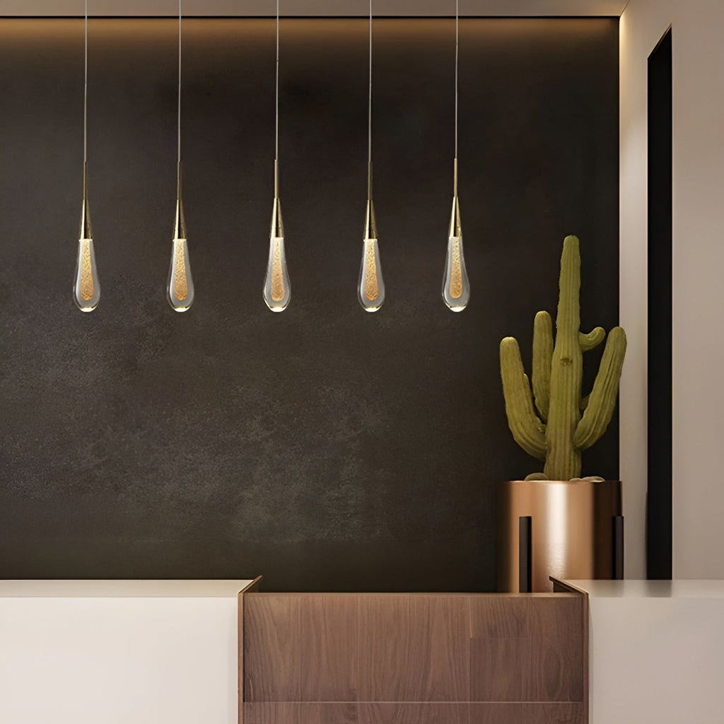 Lampadario a goccia di cristallo – Elegante e moderno | Per soggiorno, sala da pranzo o camera da letto