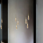Lampadario a goccia di cristallo – Elegante e moderno | Per soggiorno, sala da pranzo o camera da letto