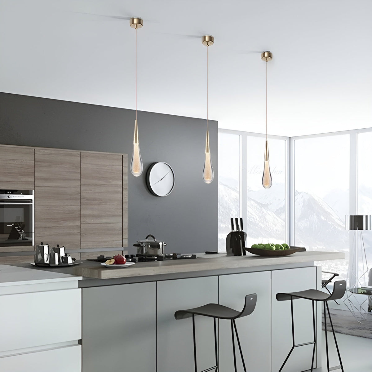Lampadario a goccia di cristallo – Elegante e moderno | Per soggiorno, sala da pranzo o camera da letto