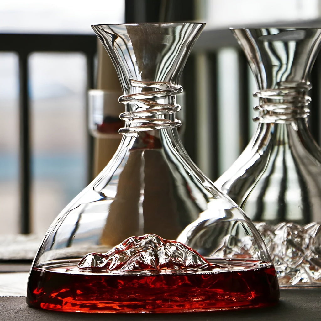 Caraffa da vino in vetro cristallo – Ventilazione rapida e design creativo | Perfetta per casa e bar