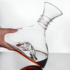 Caraffa da vino in vetro cristallo – Ventilazione rapida e design creativo | Perfetta per casa e bar