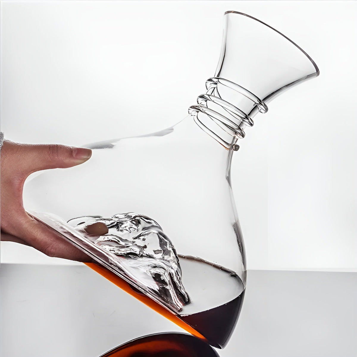Caraffa da vino in vetro cristallo – Ventilazione rapida e design creativo | Perfetta per casa e bar