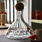 Caraffa da vino in vetro cristallo – Ventilazione rapida e design creativo | Perfetta per casa e bar