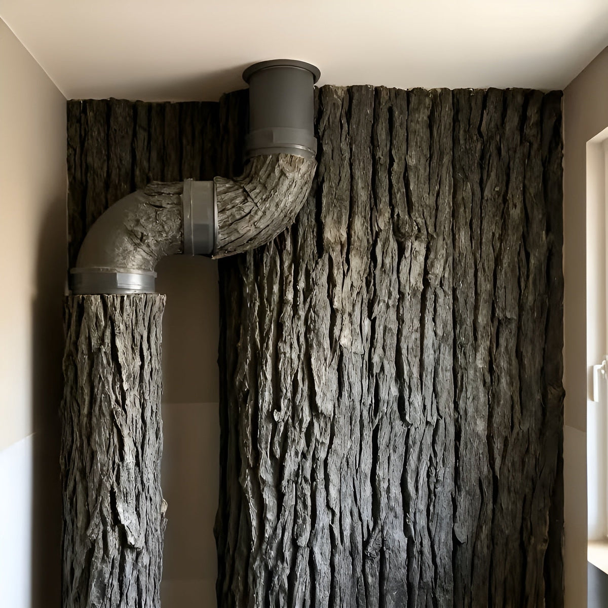 Tappeto in plastica effetto corteccia – Aspetto realistico della corteccia degli alberi per interni ed esterni