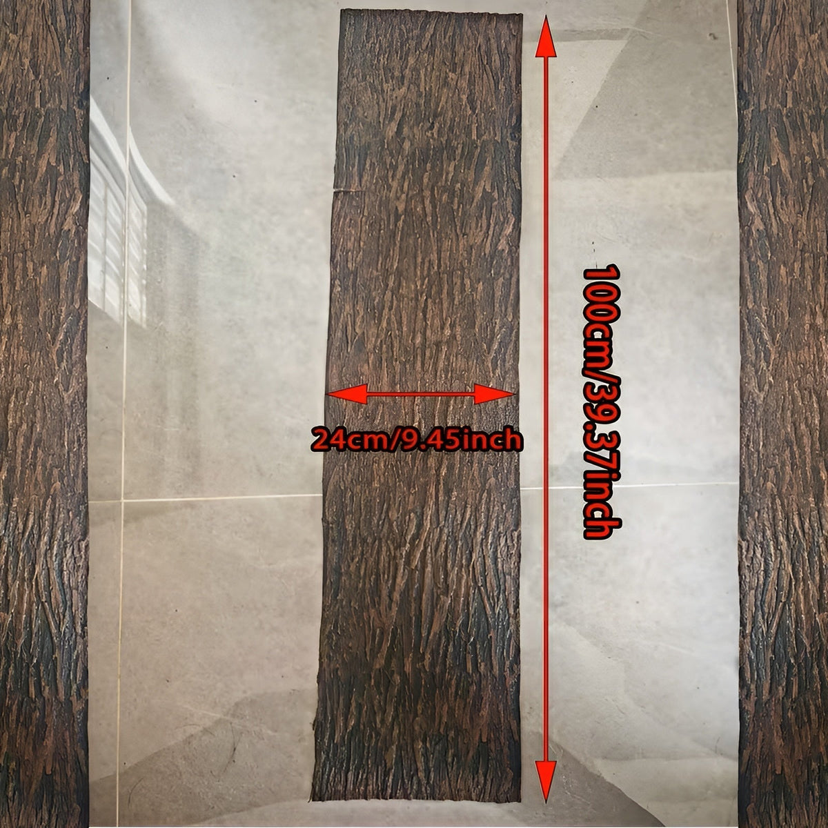 Tappeto in plastica effetto corteccia – Aspetto realistico della corteccia degli alberi per interni ed esterni
