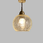 Lampada a Sospensione in Vetro di Cristallo Moderno Nordic