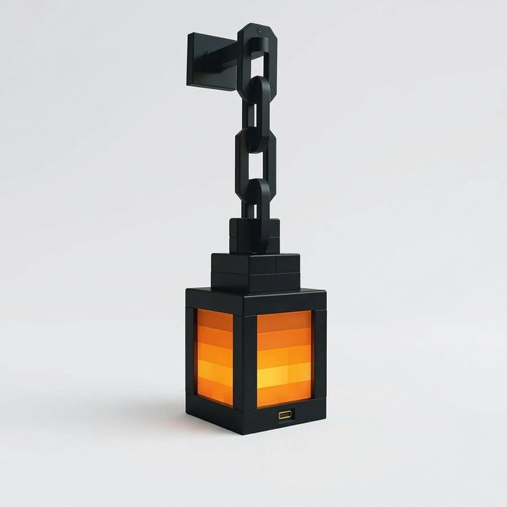 Lampada LED Wireless Design Pixel Luce da Comodino e Parete