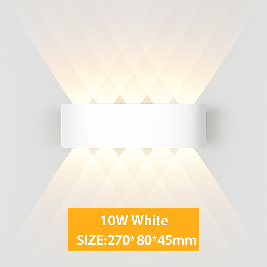 Applique da parete LED esterna impermeabile IP65 applique da parete interna 4W6W 8W 10W luci da giardino in alluminio camera soggiorno scale illuminazione