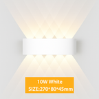 Applique da parete LED esterna impermeabile IP65 applique da parete interna 4W6W 8W 10W luci da giardino in alluminio camera soggiorno scale illuminazione