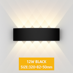 Applique da parete LED esterna impermeabile IP65 applique da parete interna 4W6W 8W 10W luci da giardino in alluminio camera soggiorno scale illuminazione