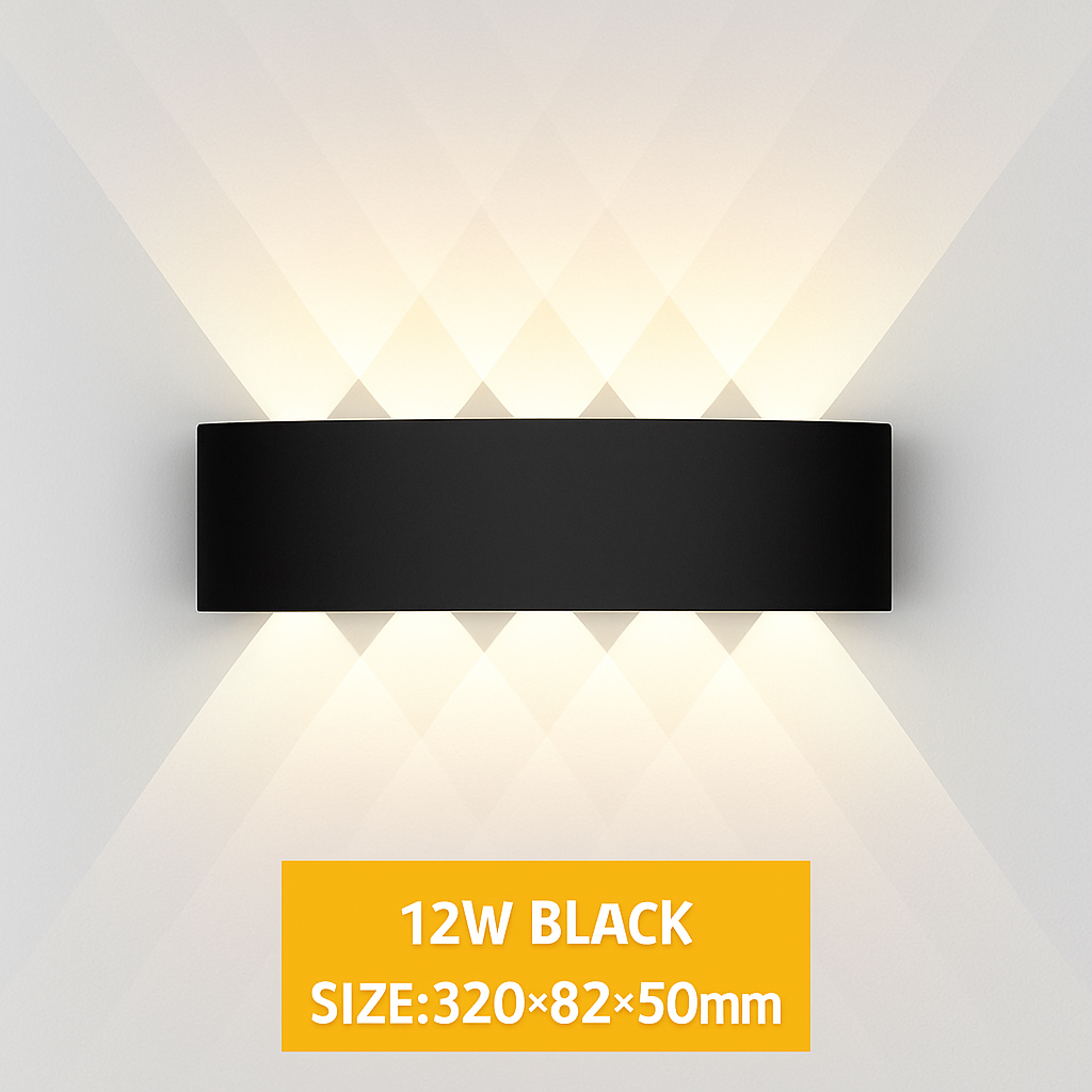 Applique da parete LED esterna impermeabile IP65 applique da parete interna 4W6W 8W 10W luci da giardino in alluminio camera soggiorno scale illuminazione