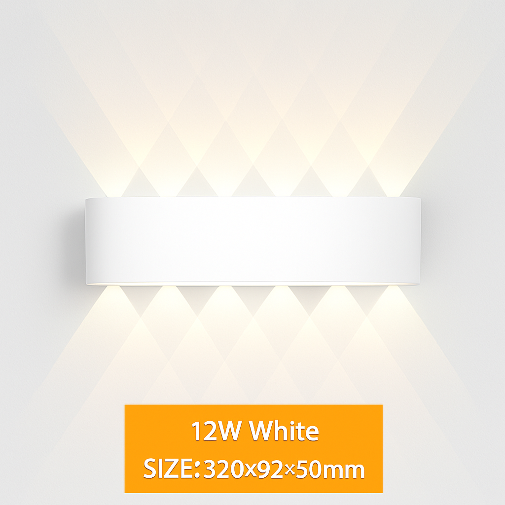 Applique da parete LED esterna impermeabile IP65 applique da parete interna 4W6W 8W 10W luci da giardino in alluminio camera soggiorno scale illuminazione