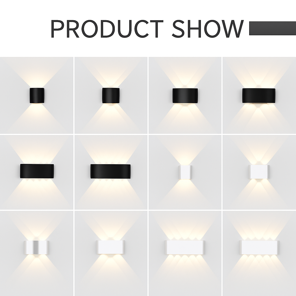 Applique da parete LED esterna impermeabile IP65 applique da parete interna 4W6W 8W 10W luci da giardino in alluminio camera soggiorno scale illuminazione