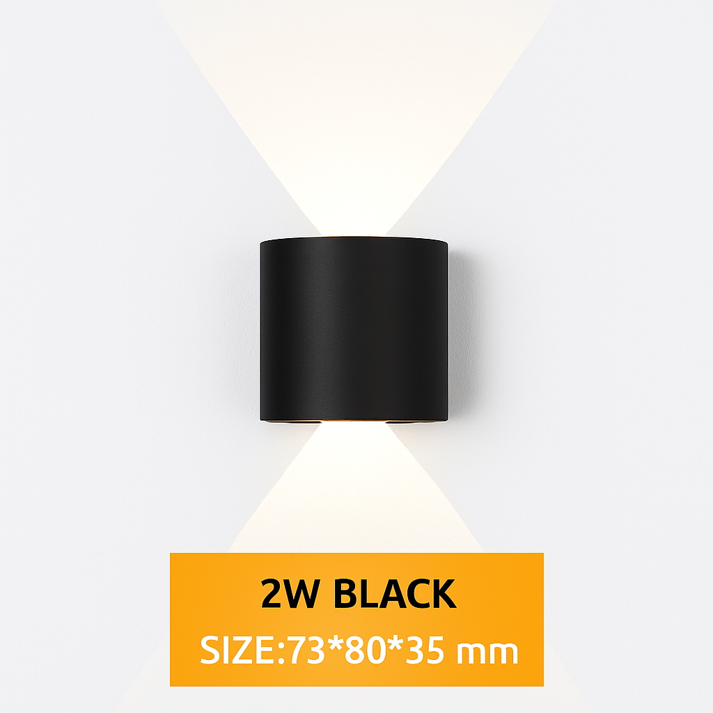 Applique da parete LED esterna impermeabile IP65 applique da parete interna 4W6W 8W 10W luci da giardino in alluminio camera soggiorno scale illuminazione