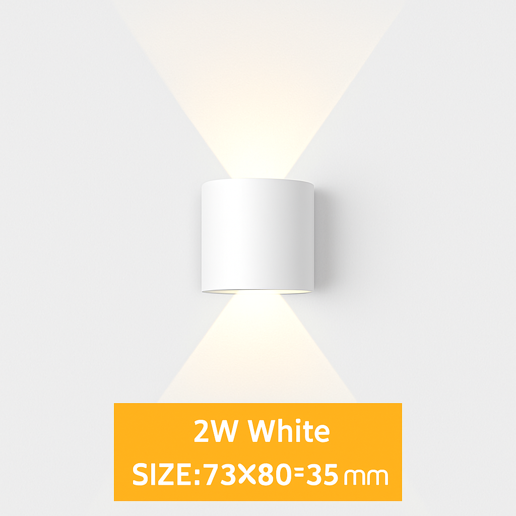 Applique da parete LED esterna impermeabile IP65 applique da parete interna 4W6W 8W 10W luci da giardino in alluminio camera soggiorno scale illuminazione