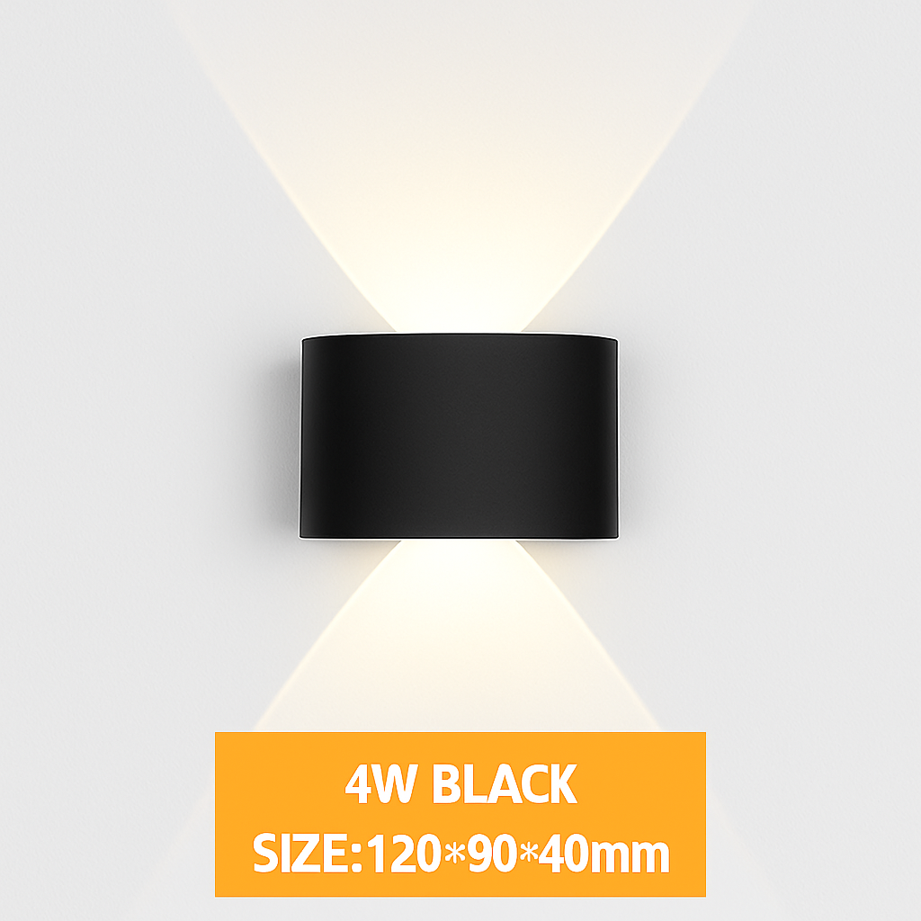 Applique da parete LED esterna impermeabile IP65 applique da parete interna 4W6W 8W 10W luci da giardino in alluminio camera soggiorno scale illuminazione