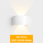 Applique da parete LED esterna impermeabile IP65 applique da parete interna 4W6W 8W 10W luci da giardino in alluminio camera soggiorno scale illuminazione