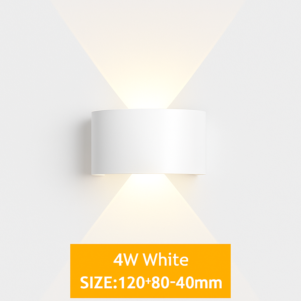 Applique da parete LED esterna impermeabile IP65 applique da parete interna 4W6W 8W 10W luci da giardino in alluminio camera soggiorno scale illuminazione
