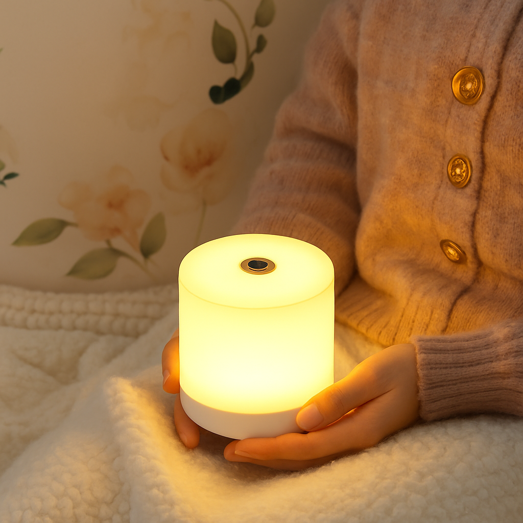 lampada da comodino touch USB a intensità variabile per lettura e luce notturna