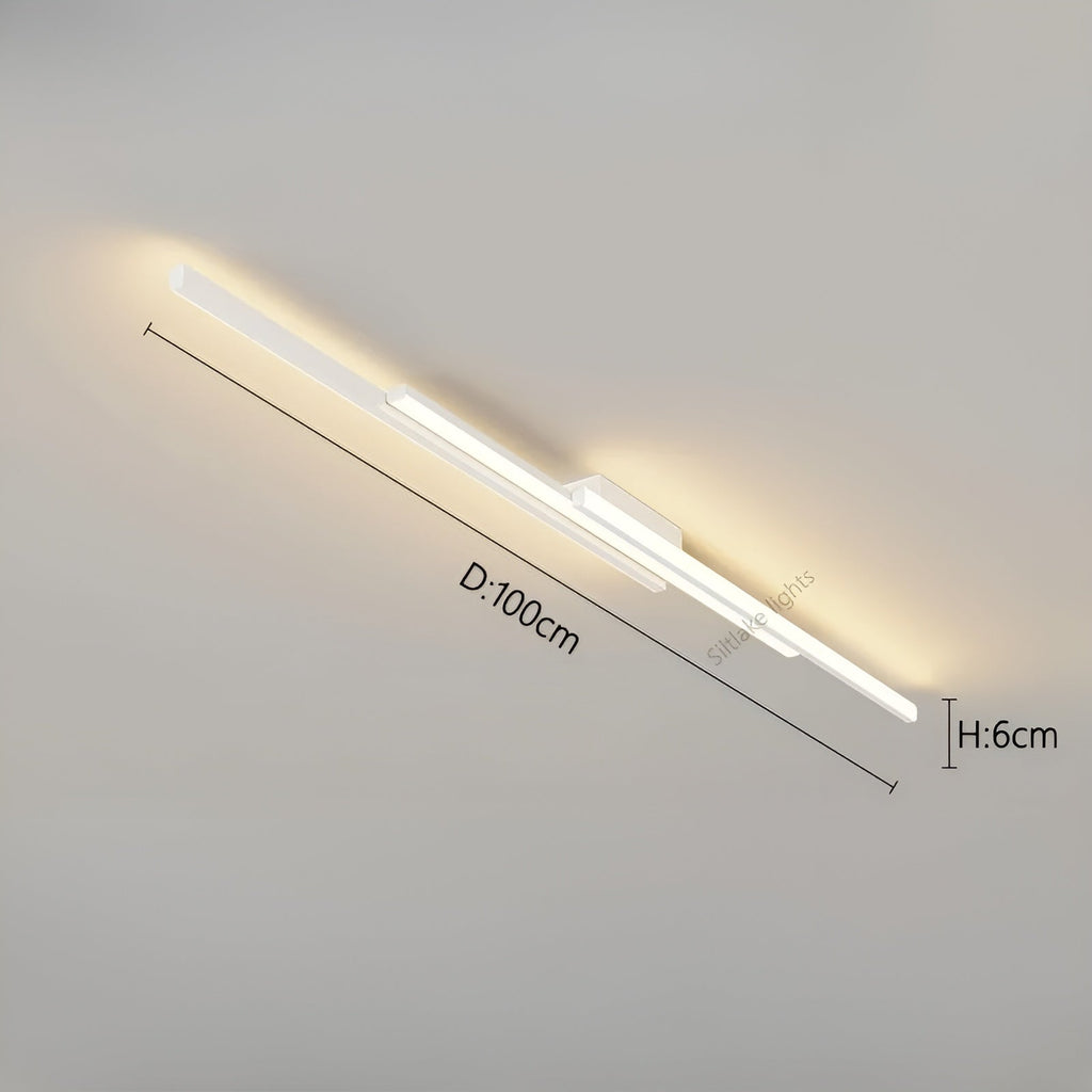 Lampada da soffitto LED lunga – Design allungato, snello e stiloso | Illuminazione perfetta per corridoio, scale e camera da letto