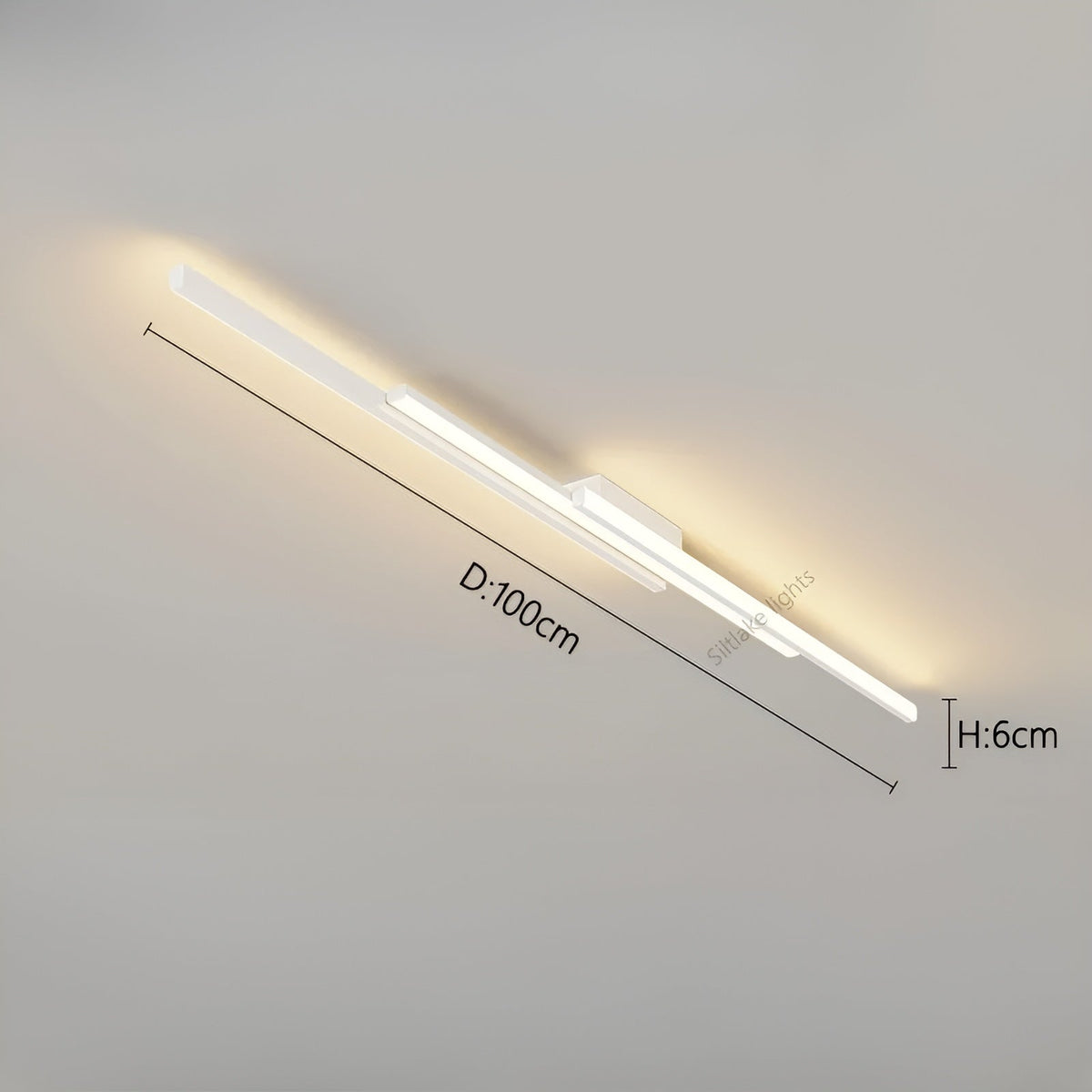 Lampada da soffitto LED lunga – Design allungato, snello e stiloso | Illuminazione perfetta per corridoio, scale e camera da letto