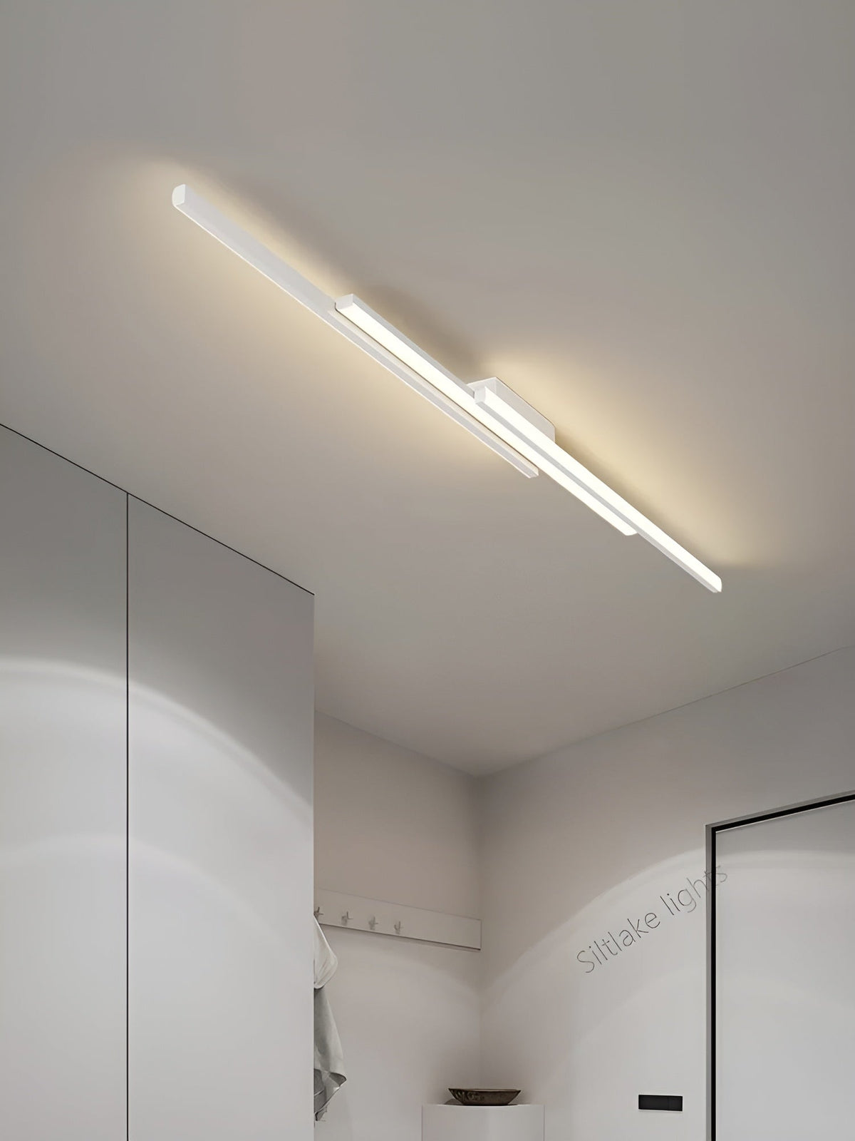 Lampada da soffitto LED lunga – Design allungato, snello e stiloso | Illuminazione perfetta per corridoio, scale e camera da letto