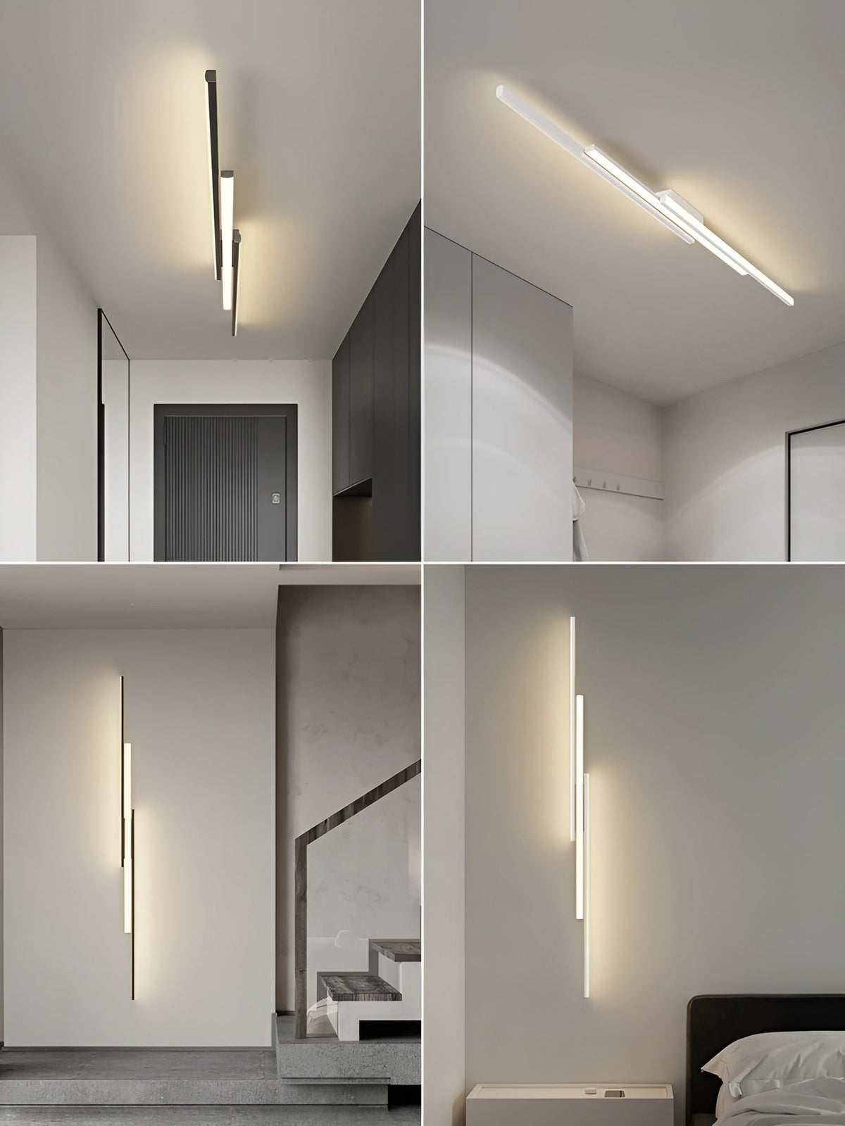 Lampada da soffitto LED lunga – Design allungato, snello e stiloso | Illuminazione perfetta per corridoio, scale e camera da letto