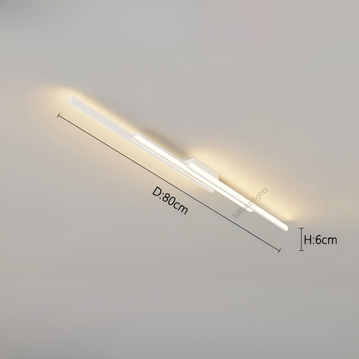 Lampada da soffitto LED lunga – Design allungato, snello e stiloso | Illuminazione perfetta per corridoio, scale e camera da letto