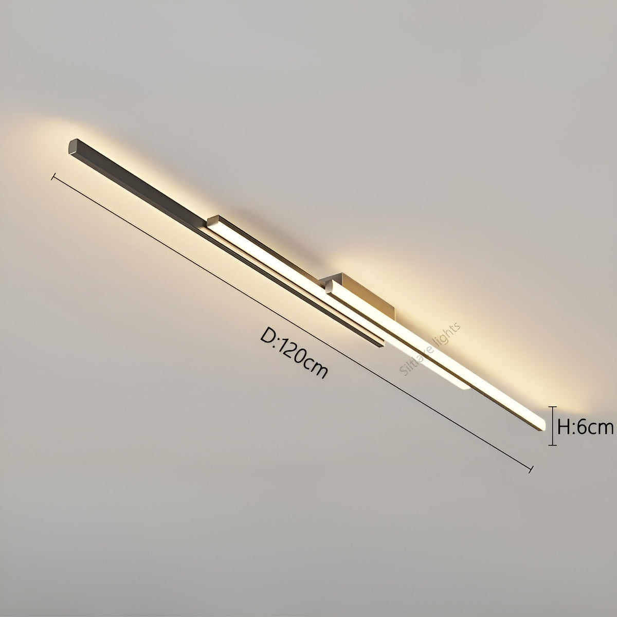 Lampada da soffitto LED lunga – Design allungato, snello e stiloso | Illuminazione perfetta per corridoio, scale e camera da letto