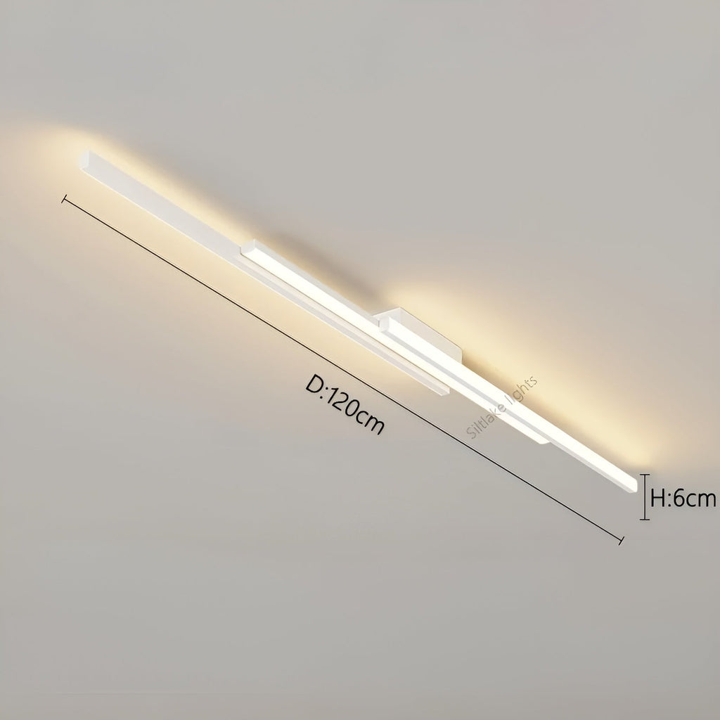 Lampada da soffitto LED lunga – Design allungato, snello e stiloso | Illuminazione perfetta per corridoio, scale e camera da letto