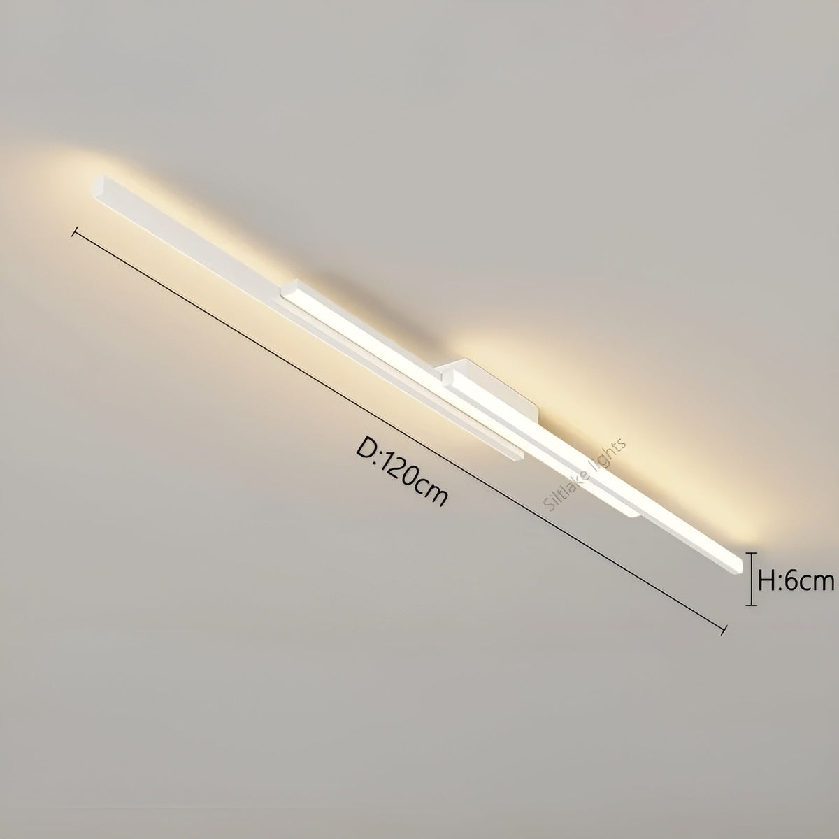 Lampada da soffitto LED lunga – Design allungato, snello e stiloso | Illuminazione perfetta per corridoio, scale e camera da letto